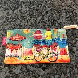 Leoma Lovegrove Watercolour portrait zip bag